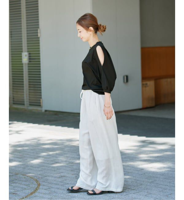 VERMEIL par iena「《追加》ショールスリットカットソー」|Tシャツ・カットソー|