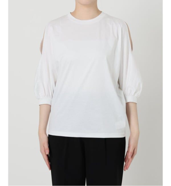 VERMEIL par iena「《追加》ショールスリットカットソー」|Tシャツ・カットソー|