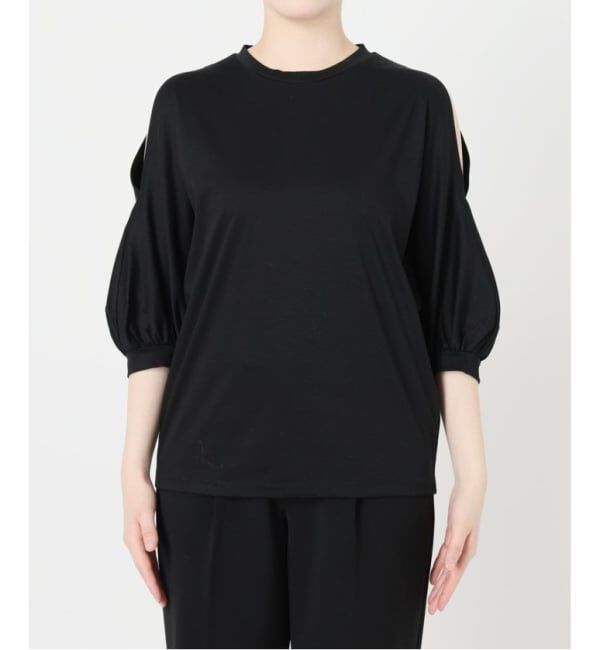 VERMEIL par iena「《追加》ショールスリットカットソー」|Tシャツ・カットソー|