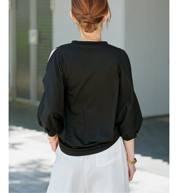 VERMEIL par iena「《追加》ショールスリットカットソー」|Tシャツ・カットソー|