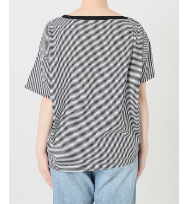 IENA「FOLKIN' VIOLETTE ROOM ASYMMETRY TEE Tシャツ FVR24407」|Tシャツ・カットソー|