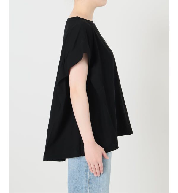 IENA「《接触冷感》フレンチタックスリーブ ドロストTシャツ」|Tシャツ・カットソー|