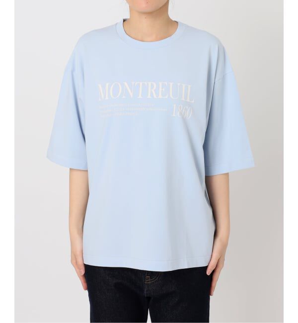 SLOBE IENA「《一部カラーWEB限定/接触冷感/抗菌防臭》MONTREUILレターロゴTEE」|Tシャツ・カットソー|