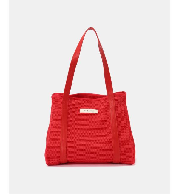 IENA「qbag paris/キューバッグ パリ NEST ZIP M バッグ」|トートバッグ|レッド