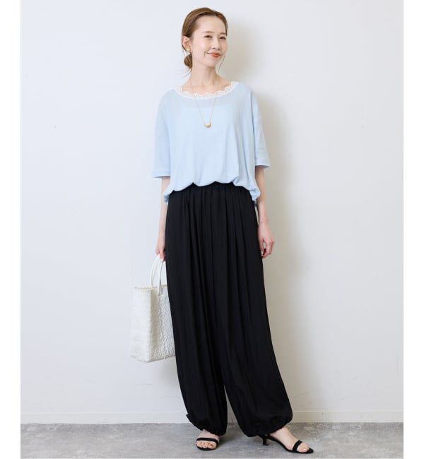 SLOBE IENA「miller/ミラー SLOBE別注 レースシアーTEE」|Tシャツ・カットソー|