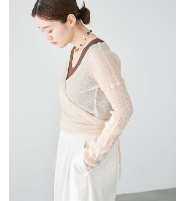 IENA「《追加予約》LES ATELIERS FRANCAIS DE CONFECTION Cache Coeur PE26JPCACHE」|シャツ・ブラウス|