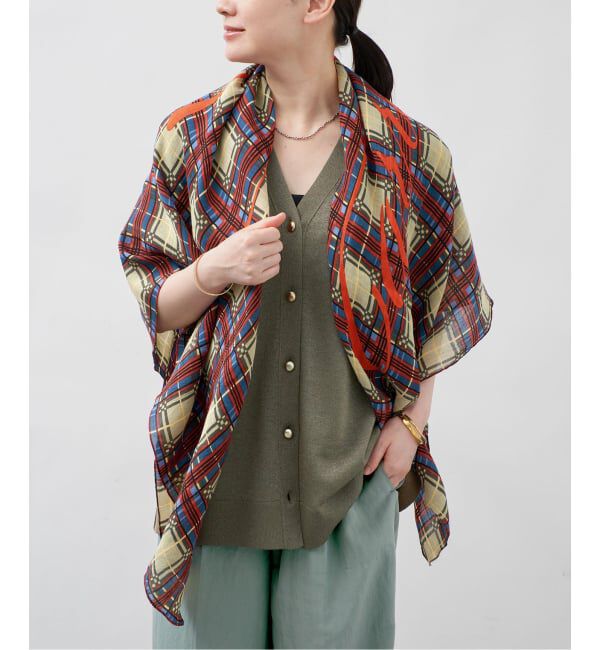 VERMEIL par iena「《予約》manipuri マニプリ インドストール Etole 120x120cm」|ストール|