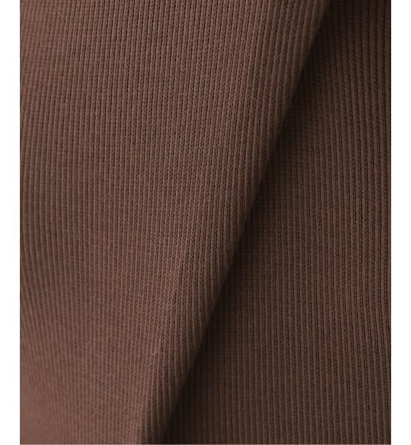 IENA「《追加2/UVカット》テレコストレッチフレンチノースリーブ」|Tシャツ・カットソー|