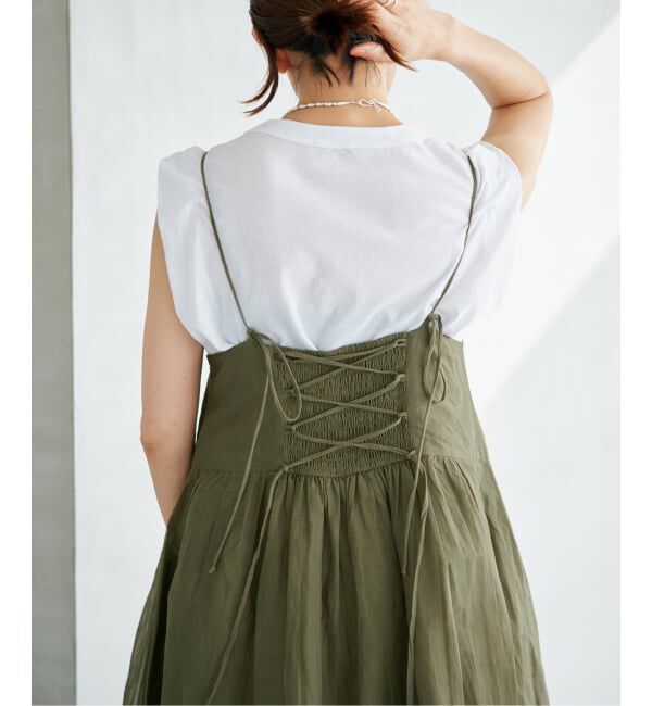IENA「《予約》MARILYN MOON/マリリンムーン sheer cotton 2way op ワンピース 4263-105」|ワンピース|