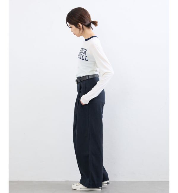 IENA「《予約》BLACK コットンチノパンツ」|チノ|