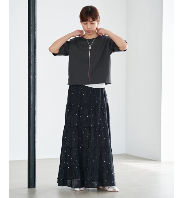 IENA「《追加》クロップドTシャツ」|Tシャツ・カットソー|