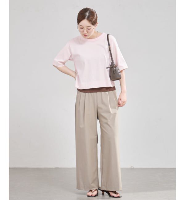IENA「《追加》クロップドTシャツ」|Tシャツ・カットソー|