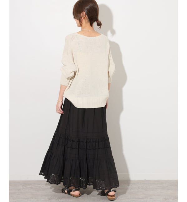 JOURNAL STANDARD relume「《WEB限定追加予約3》コットンボイルタック刺繍ロングスカート」|スカート|