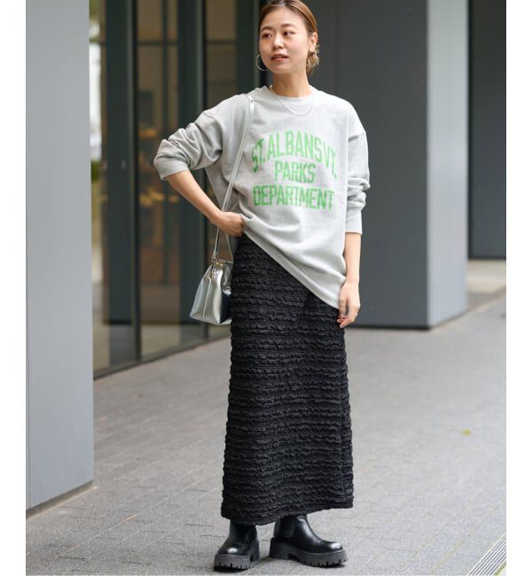 JOURNAL STANDARD relume「《WEB+一部店舗限定追加2》シャーリングジャガードスカート」|スカート|