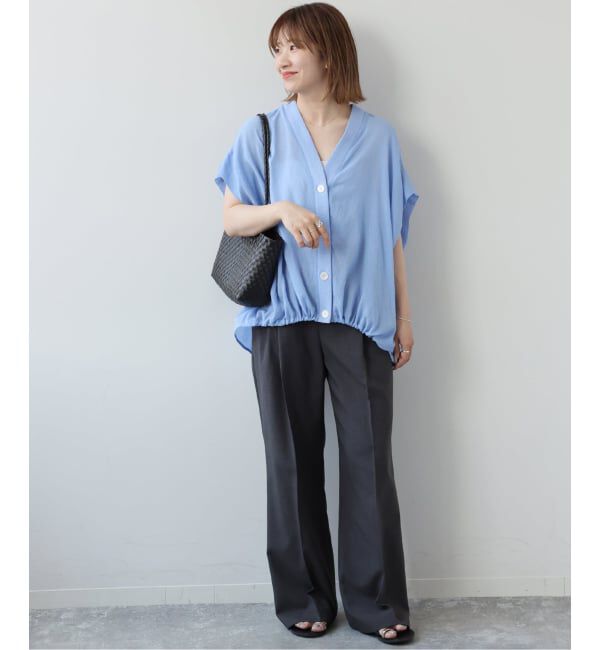 JOURNAL STANDARD relume「T/R強撚フレンチスリーブブラウス」|シャツ・ブラウス|