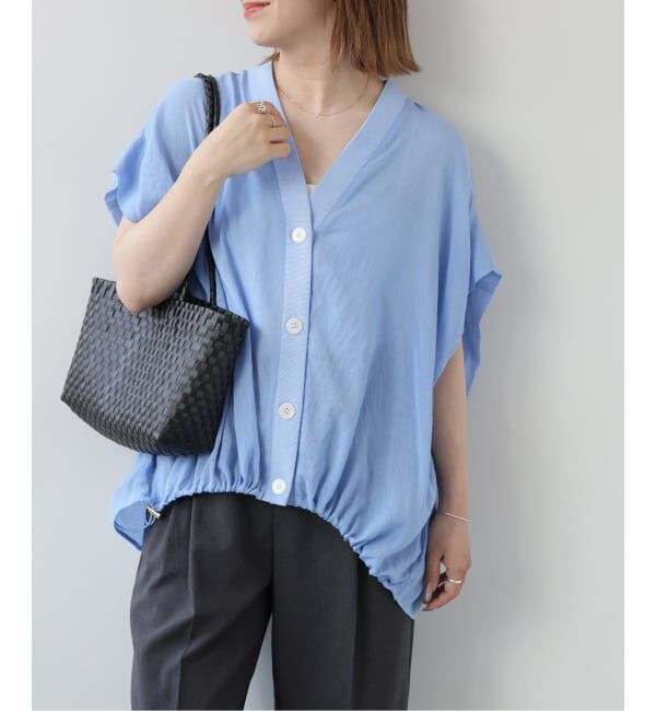 JOURNAL STANDARD relume「T/R強撚フレンチスリーブブラウス」|シャツ・ブラウス|