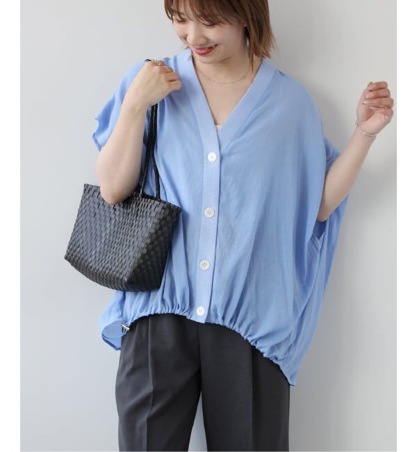 JOURNAL STANDARD relume「T/R強撚フレンチスリーブブラウス」|シャツ・ブラウス|