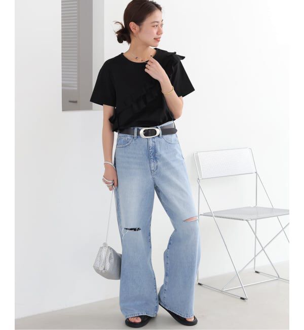 JOURNAL STANDARD relume「《WEB限定追加2》アシンメトリーフリルTEE」|Tシャツ・カットソー|