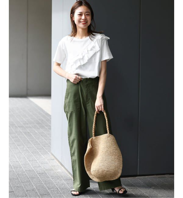 JOURNAL STANDARD relume「《WEB限定追加2》アシンメトリーフリルTEE」|Tシャツ・カットソー|