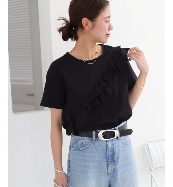 JOURNAL STANDARD relume「《WEB限定追加2》アシンメトリーフリルTEE」|Tシャツ・カットソー|