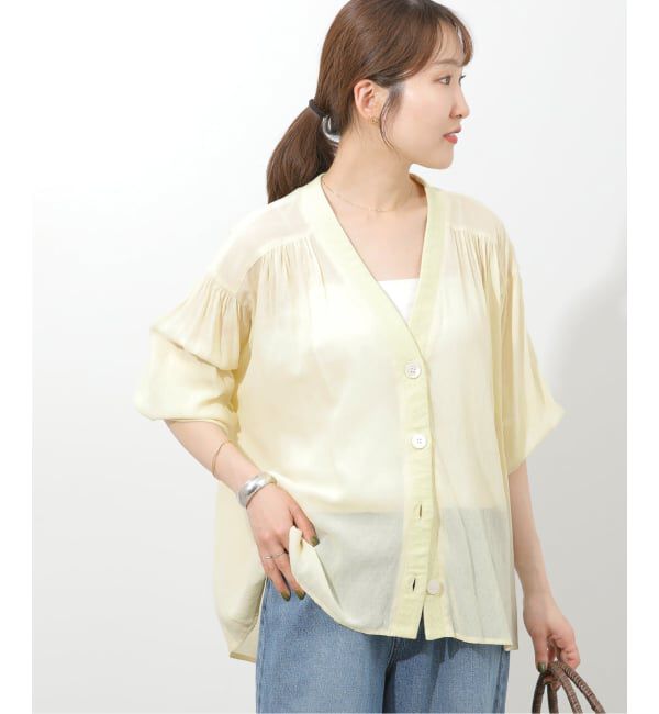 JOURNAL STANDARD relume「《追加5》T/R強撚ブラウス」|シャツ・ブラウス|