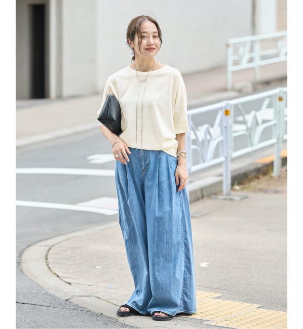 JOURNAL STANDARD「《追加2》【UVカット/洗える/接触冷感】WASHABLE COOL UV ドルマンプルオーバー」|ニット・セーター|