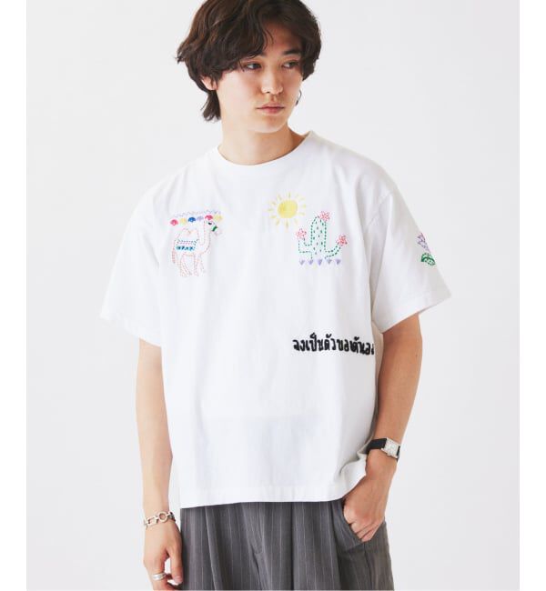JOURNAL STANDARD relume「《予約》タイランド ハンドステッチ 刺繍 Tシャツ」|Tシャツ・カットソー|