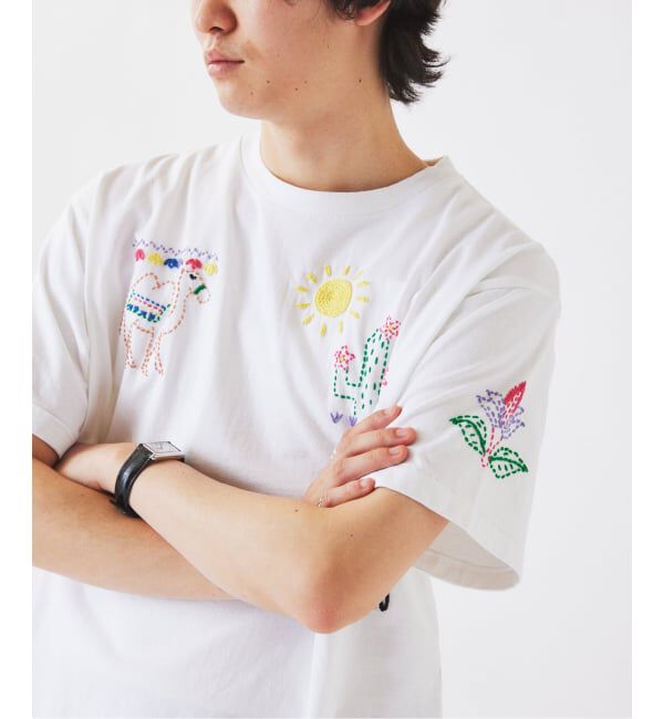 JOURNAL STANDARD relume「《予約》タイランド ハンドステッチ 刺繍 Tシャツ」|Tシャツ・カットソー|