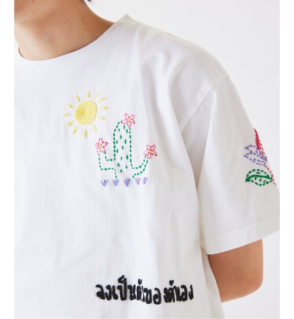 JOURNAL STANDARD relume「《予約》タイランド ハンドステッチ 刺繍 Tシャツ」|Tシャツ・カットソー|