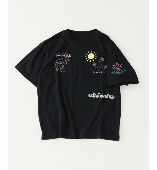 JOURNAL STANDARD relume「《予約》タイランド ハンドステッチ 刺繍 Tシャツ」|Tシャツ・カットソー|
