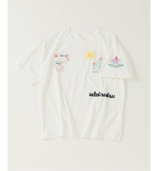 JOURNAL STANDARD relume「《予約》タイランド ハンドステッチ 刺繍 Tシャツ」|Tシャツ・カットソー|