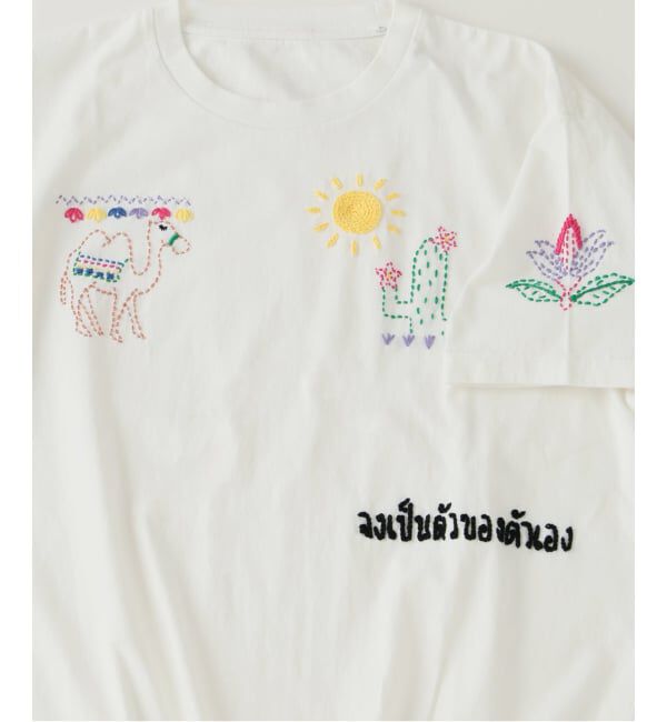 JOURNAL STANDARD relume「《予約》タイランド ハンドステッチ 刺繍 Tシャツ」|Tシャツ・カットソー|