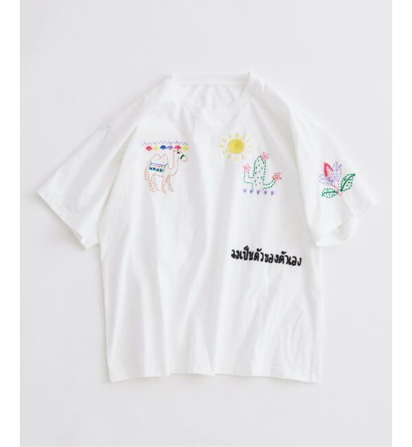 JOURNAL STANDARD relume「《予約》タイランド ハンドステッチ 刺繍 Tシャツ」|Tシャツ・カットソー|
