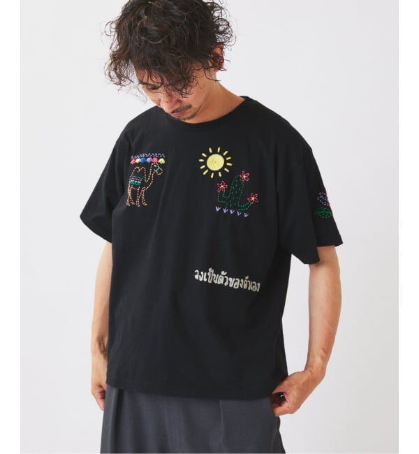 JOURNAL STANDARD relume「《予約》タイランド ハンドステッチ 刺繍 Tシャツ」|Tシャツ・カットソー|