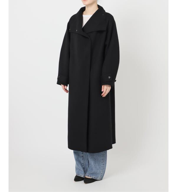 Spick and Span「《WEB限定 / 追加2》ビーバーニュアンスカラーオーバーコート」|ノーカラーコート|