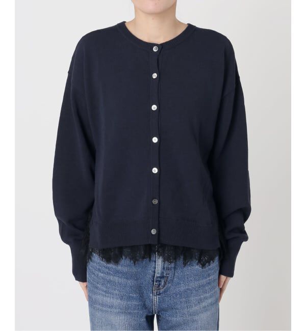 Spick and Span「レースドッキング2WAYカーディガン」|カーディガン|