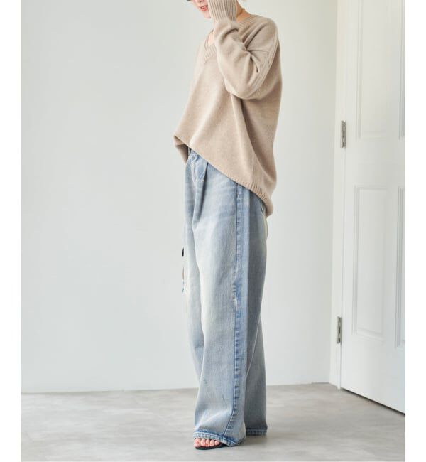 Spick and Span「《WEB限定 / 追加2》5 1/2 TUCKBARREL DENIM」|デニム|