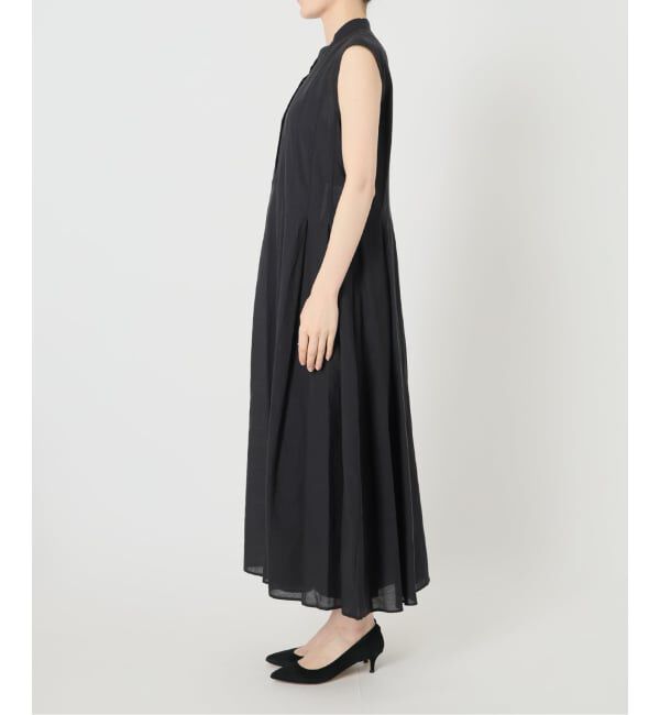 Spick and Span「《手洗い可》C/Rボイルタックノースリーブワンピース」|ワンピース|