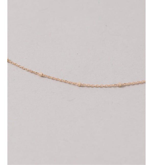 Lilas by Spick&Span「メレダイヤバチカングリーンアメジスト55cmネックレス K10」|ネックレス|