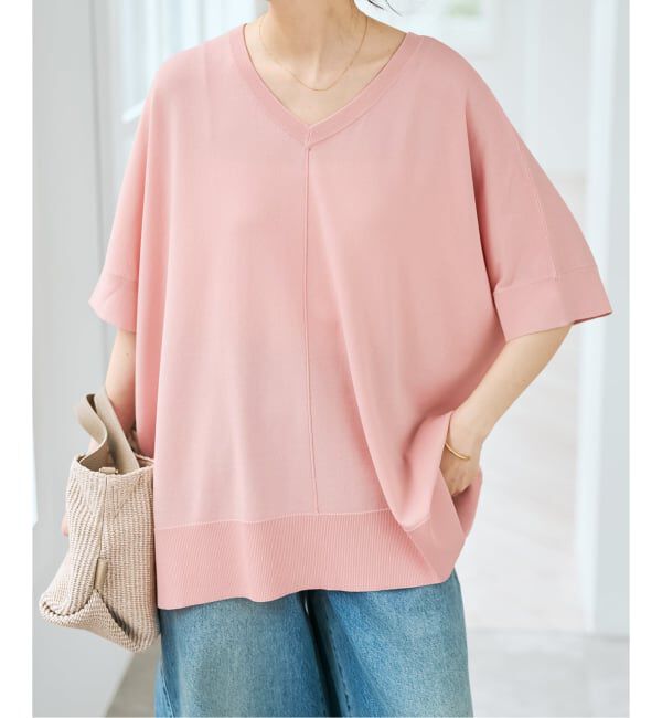 Spick and Span「《一部店舗+WEB限定 / 追加》14GWASHABLE2WAYポンチョプルオーバー」|ニット・セーター|