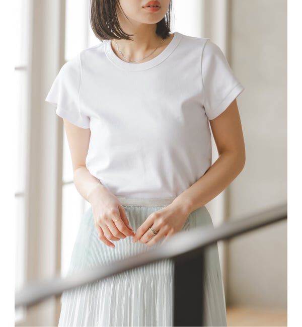 NOBLE「《追加・WEB限定カラー》スビンコットンスムースコンパクトTシャツ2」|Tシャツ・カットソー|