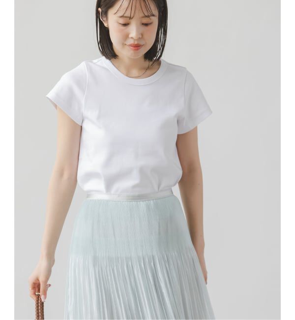 NOBLE「《追加・WEB限定カラー》スビンコットンスムースコンパクトTシャツ2」|Tシャツ・カットソー|