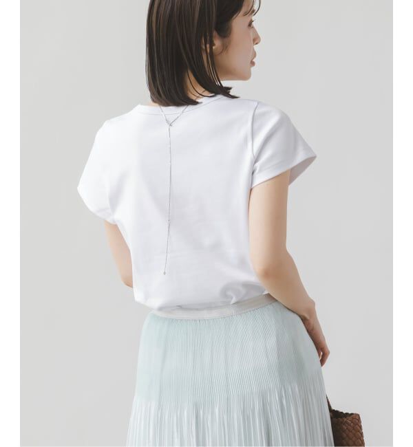 NOBLE「《追加・WEB限定カラー》スビンコットンスムースコンパクトTシャツ2」|Tシャツ・カットソー|