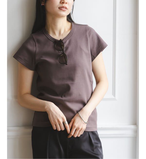 NOBLE「《追加・WEB限定カラー》スビンコットンスムースコンパクトTシャツ2」|Tシャツ・カットソー|