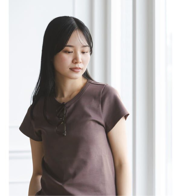 NOBLE「《追加・WEB限定カラー》スビンコットンスムースコンパクトTシャツ2」|Tシャツ・カットソー|