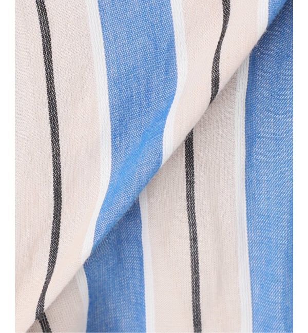 Spick and Span「《WEB限定追加》ne Quittez pas Cotton Voile Stripe Waist Gather Dress」|ワンピース|