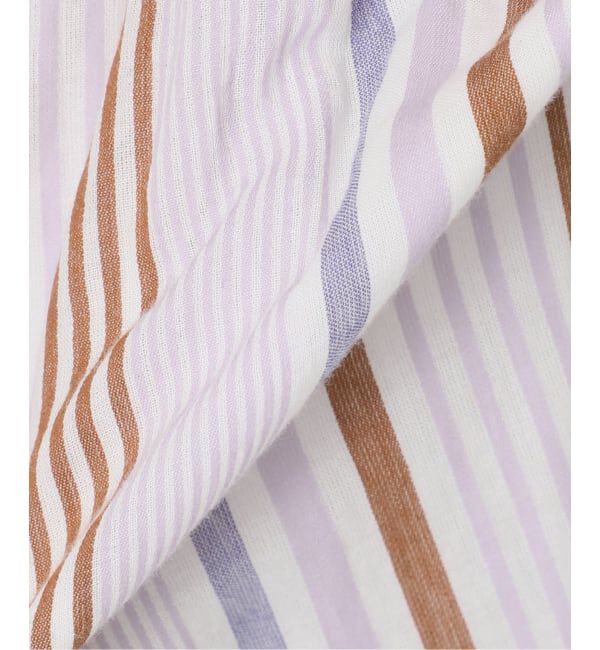 Spick and Span「《WEB限定追加》ne Quittez pas Cotton Voile Stripe Waist Gather Dress」|ワンピース|