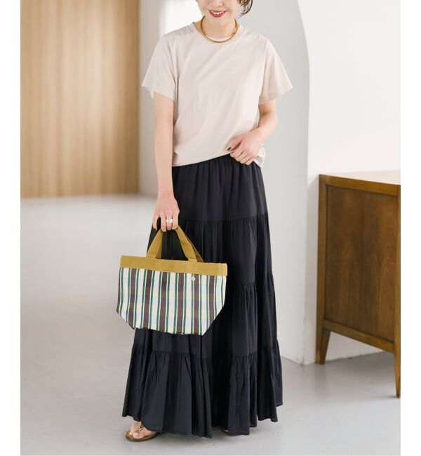Spick and Span「ne Quittez pas / ヌキテパ Multi Stripe Mesh Small Bag」|ハンドバッグ|