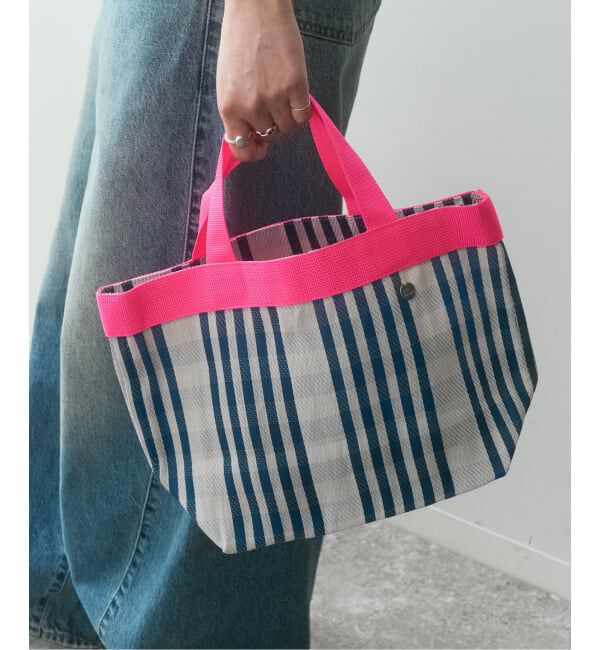 Spick and Span「ne Quittez pas / ヌキテパ Multi Stripe Mesh Small Bag」|ハンドバッグ|
