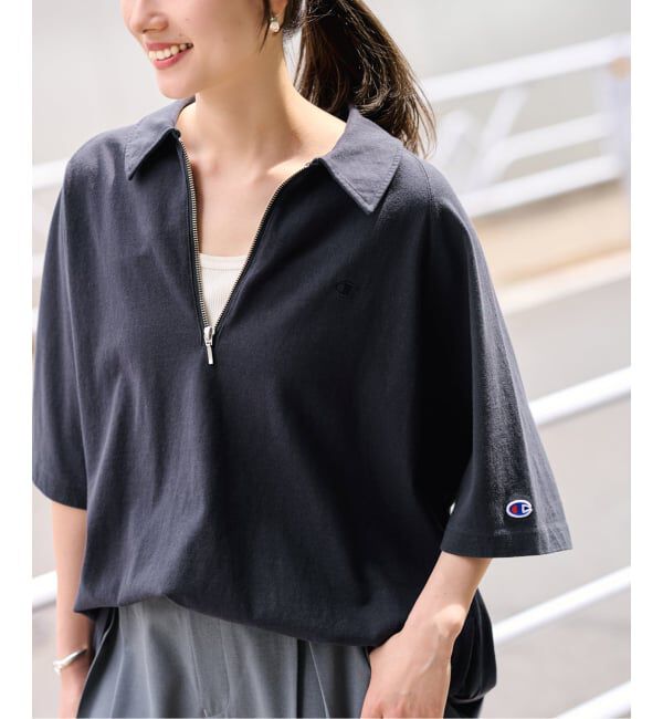 FRAMeWORK「≪追加≫CHAMPION/チャンピオン 別注JERSEY HALF ZIP TEE 2」|Tシャツ・カットソー|